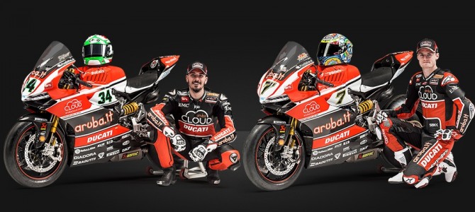 Aruba.it Ducati a anunţat prelungirea contractelor cu Chaz Davies şi Davide Giuliano în WSBK