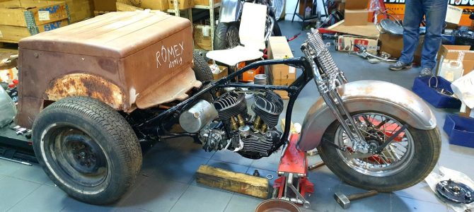 Noul proiect a lui Vova – un service car Harley-Davidson