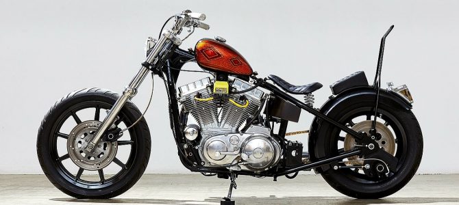 The Panster, un Harley-Davidson Sportster transformat în bobber de Nick Acosta