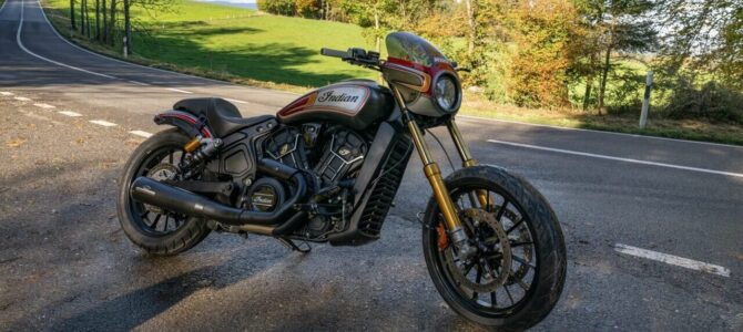 Indian Scout Rogue by Hardnine Choppers prezentat la EICMA 2022